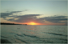 A Negril Beach sunset, from the beach at Mama Flo's