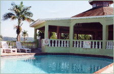 Enjoy our Mountain view from poolside at Hidden Paradise Resort